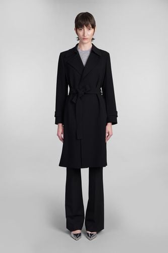 Theory Trench In Black Triacetate - Theory - Modalova