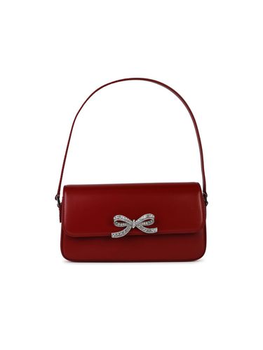 Fiocco Red Smooth Leather Bag - self-portrait - Modalova