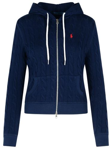 Logo Embroidered Drawstring Zipped Hoodie - Polo Ralph Lauren - Modalova