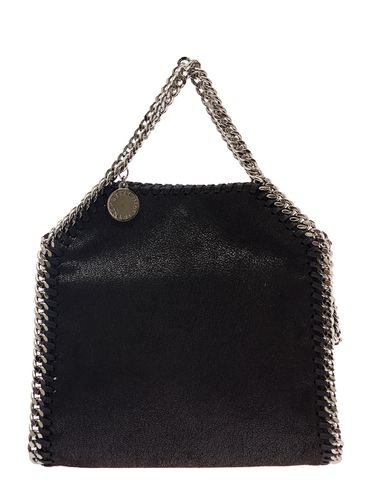 Chain Mini Tote Bag With Logo Engraved On Charm In Faux Leather Woman - Stella McCartney - Modalova