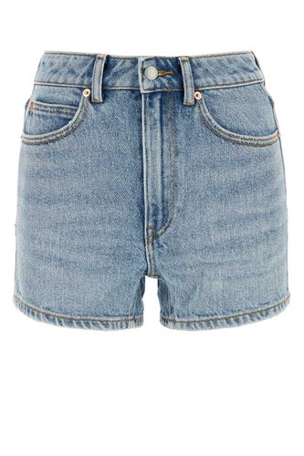 Logo Patch Denim Shorts - Alexander Wang - Modalova