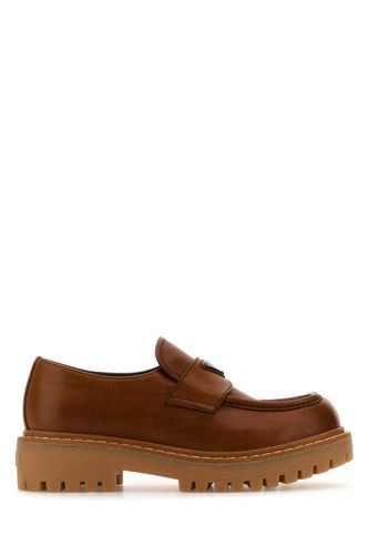 Prada Caramel Leather Loafers - Prada - Modalova