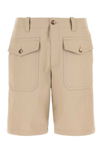 Cappuccino Cotton Bermuda Shorts - Alexander McQueen - Modalova