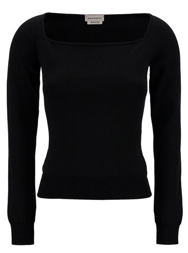 Top With Square Neckline In Viscose Blend Woman - Alexander McQueen - Modalova