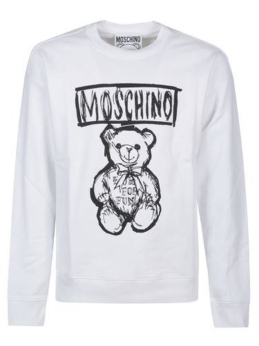 Teddy Bear Print Sweatshirt - Moschino - Modalova