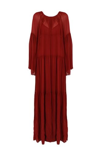 Long Georgette Dress - Philosophy di Lorenzo Serafini - Modalova