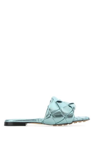 Light-blue Nappa Leather Lido Sandals - Bottega Veneta - Modalova