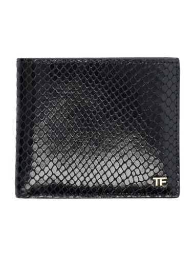 Printed Python Classic Bifold Wallet - Tom Ford - Modalova