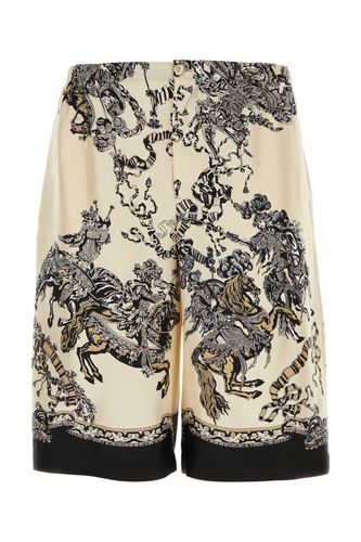 Gucci Printed Silk Bermuda Shorts - Gucci - Modalova
