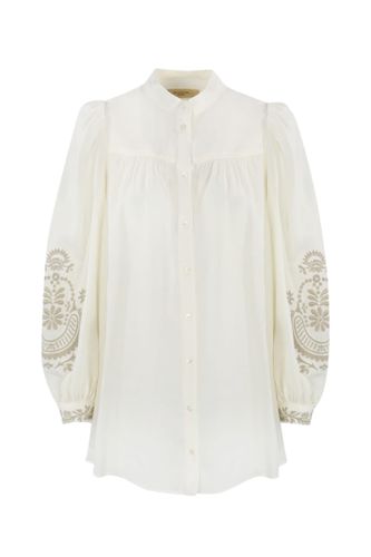 Linen Canvas Shirt With carnia Embroidery - Weekend Max Mara - Modalova