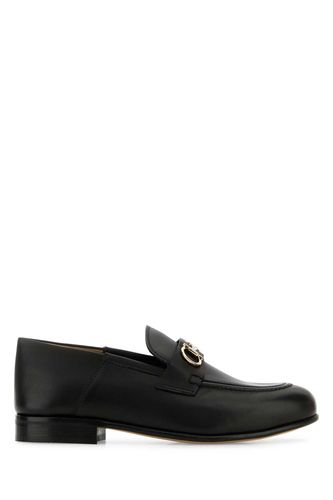 Black Leather Ottone Loafers - Ferragamo - Modalova