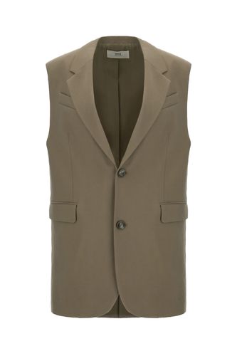 Dove Grey Wool Oversize Long Vest - Ami Alexandre Mattiussi - Modalova