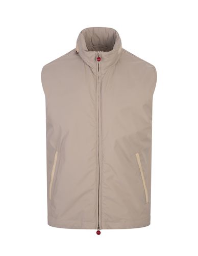 Kiton Beige Vest With Pull-out Hood - Kiton - Modalova