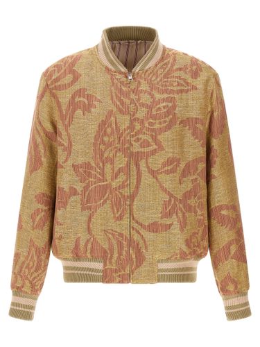 Etro Linen Bomber Jacket - Etro - Modalova