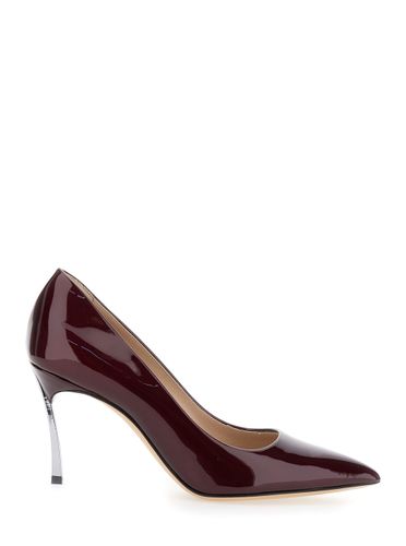 Bordeaux Pumps With High Stiletto Heel In Patent Leather Woman - Casadei - Modalova