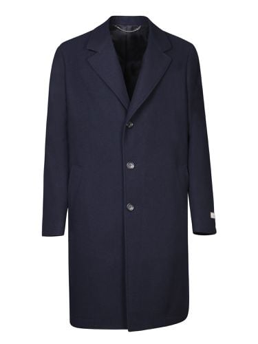 Canali Blue Wool And Cashmere Coat - Canali - Modalova
