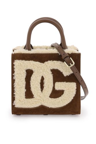 Dg Daily Mini Suede And Shearling Tote Bag - Dolce & Gabbana - Modalova