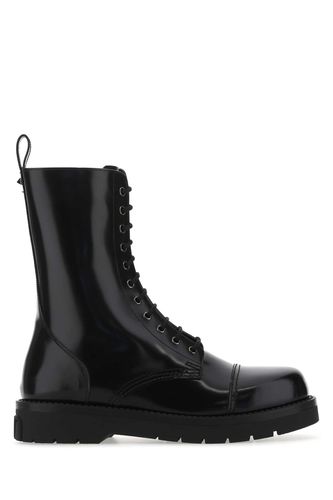 Black Leather Boots - Valentino Garavani - Modalova