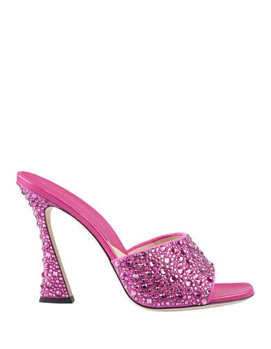 Fuchsia Mules With Crystals - Ermanno Scervino - Modalova