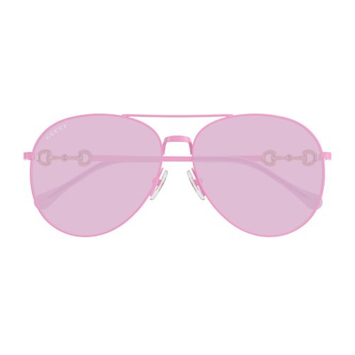 Gucci Gg1698s Linea Horsebit 003 Fuchsia Pink Sunglasses - Gucci Eyewear - Modalova