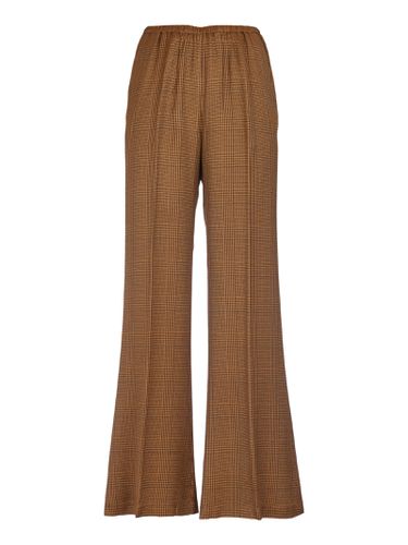 Forte_Forte Check Patterned Elastic Waist Flared Trousers - Forte Forte - Modalova