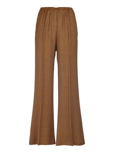 Forte_Forte Check Patterned Elastic Waist Flared Trousers - Forte Forte - Modalova