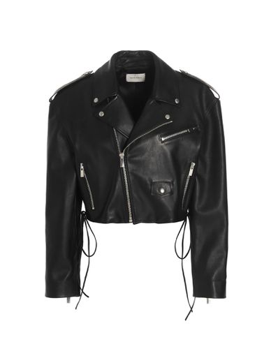 Magda Butrym Cropped Biker Jacket - Magda Butrym - Modalova