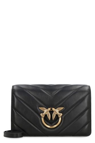 Classic Love Click Leather Bag - Pinko - Modalova