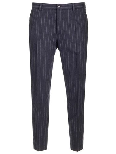 Stripe Flannel Trousers - Dolce & Gabbana - Modalova