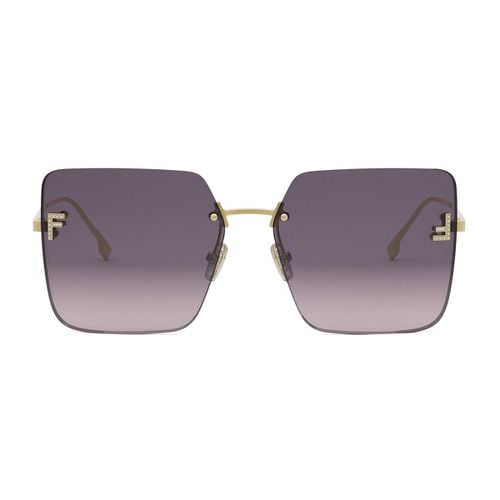 Fendi Fe4082us Fendi First Crystal 30y Gold Sunglasses - Fendi Eyewear - Modalova