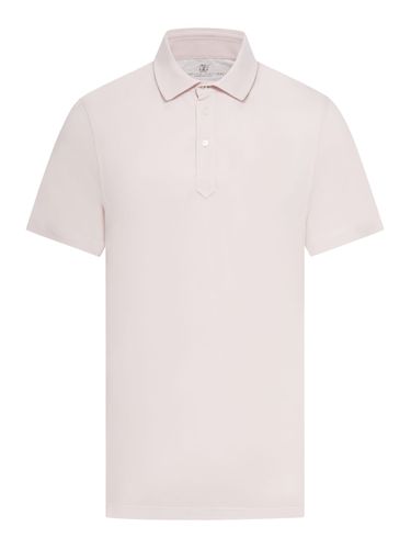 Cotton Piquet Polo Shirt - Brunello Cucinelli - Modalova
