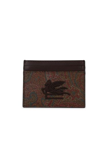 Arnica Leather Card Holder - Etro - Modalova