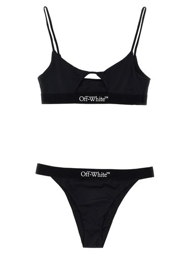 Off-White Logo Band Bikini Set - Off-White - Modalova