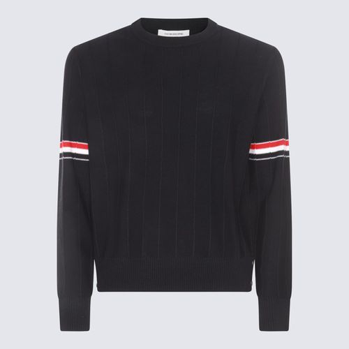 Thom Browne Navy Blue Wool Knitwear - Thom Browne - Modalova