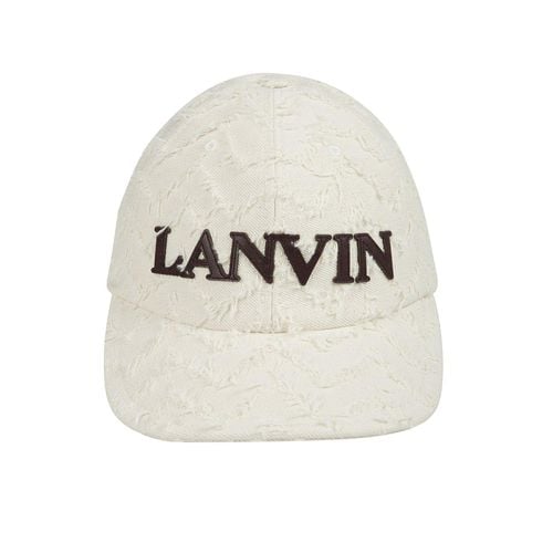 Lanvin Herringbone Motif Cap - Lanvin - Modalova