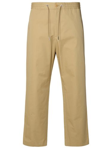 Moncler Beige Cotton Pants - Moncler - Modalova