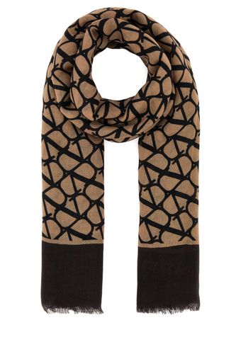 Printed Cashmere Foulard - Valentino Garavani - Modalova