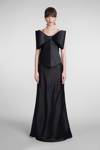 Mach & Mach Dress In Black Silk - Mach & Mach - Modalova