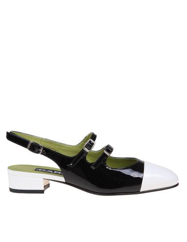 Slingback In And White Patent Leather - Carel - Modalova