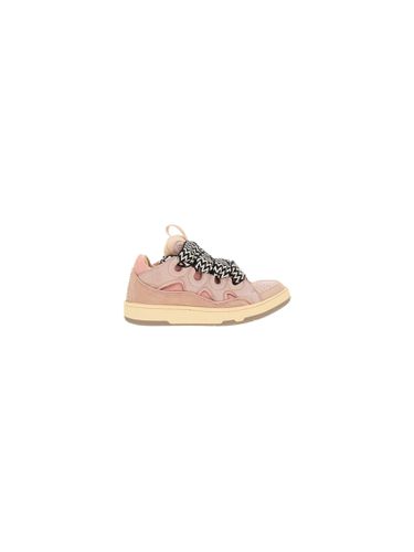 Curb Sneakers In Pink Leather - Lanvin - Modalova
