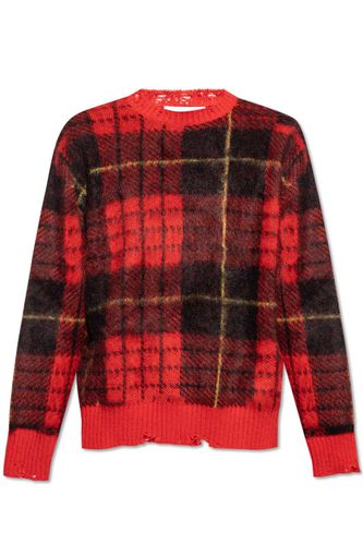 Check Pattern Distressed Jumper - Alexander McQueen - Modalova