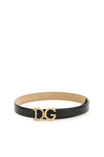 Dg Buckle Leather Belt - Dolce & Gabbana - Modalova