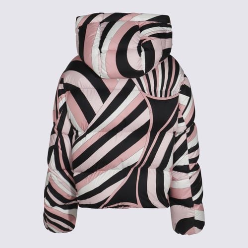 Pucci Pink And Black Down Jacket - Pucci - Modalova