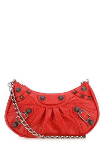 Red Leather Le Cagole Mini Handbag - Balenciaga - Modalova