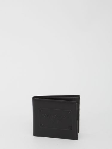 Bi-fold Wallet In Leather - Dolce & Gabbana - Modalova