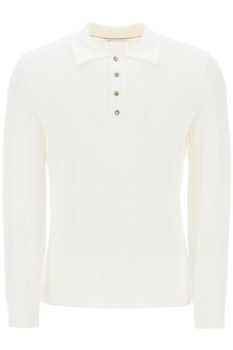 Long-sleeved Knitted Polo Shirt - Brunello Cucinelli - Modalova