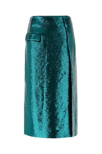 Genny Teal Green Polyester Skirt - Genny - Modalova