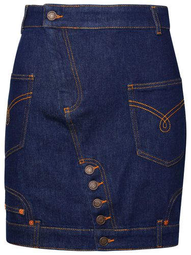 M05CH1N0 Jeans Blue Demin Skirt - M05CH1N0 Jeans - Modalova