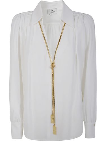 Elisabetta Franchi V Neck Blouson - Elisabetta Franchi - Modalova