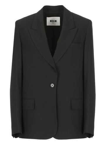 MSGM Virgin Wool Blazer - MSGM - Modalova